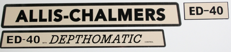 Decal set Allis Chalmers ED-40