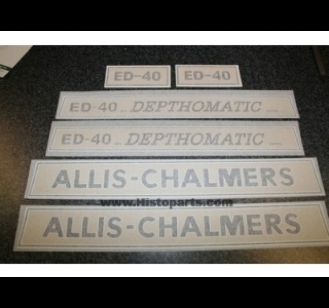 Decal set Allis Chalmers ED-40 Histoparts