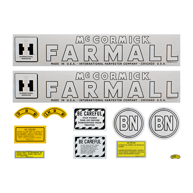 Stikkerset Farmall BN