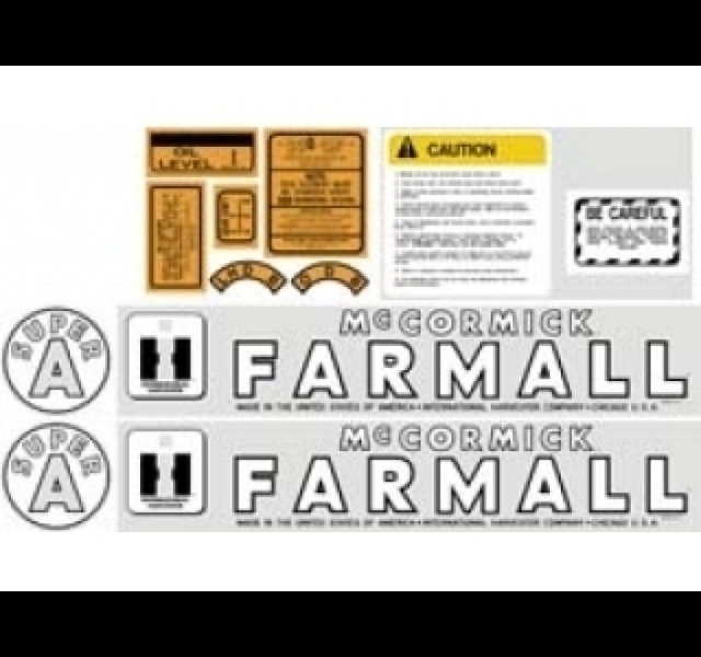 Decalset Farmall Super A