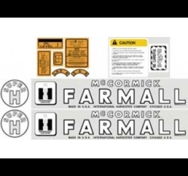 Stikkerset Farmall Super H