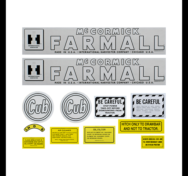 Stikkerset Farmall Cub (1)