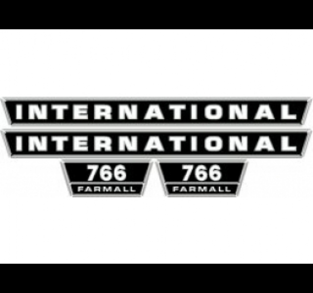 Bonnet decal set International 766