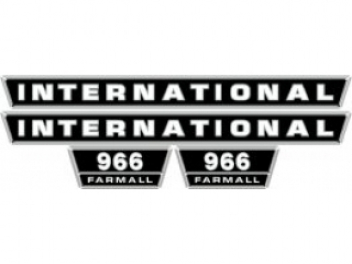 Bonnet decal set International 966