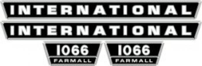 Bonnet decal set International 1066