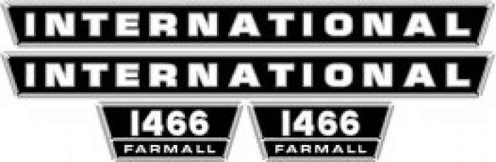 Bonnet decal set International 1466