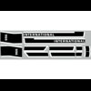 Motorkap stikkerset International 966 (Black Stripe)
