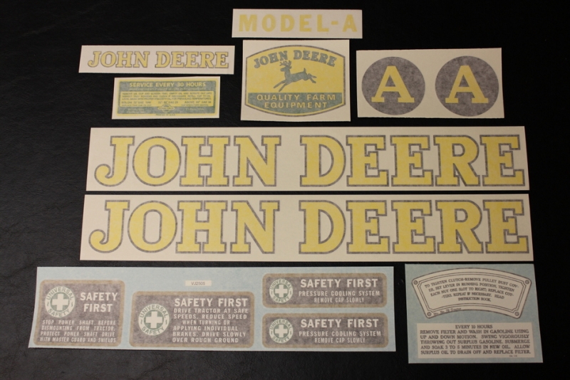 Decalset John Deere A 1939-46