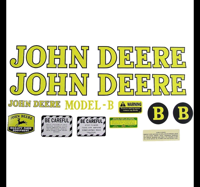 Stikkerset John Deere B 1939-46