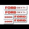Bonnet decalset Ford 2000 Dexta