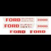 Bonnet decalset Ford 3000 Super Dexta