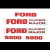 Bonnet decalset Ford 5000 Super Major