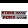 Motorkap stikkerset Ford 2000 (tot 1968)