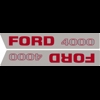 Bonnet decal set Ford 4000 (up to 1968)