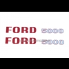 Bonnet decal set Ford 5000 (up to 1968)