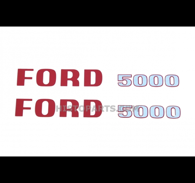 Bonnet decal set Ford 5000 (up to 1968)