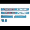 Bonnet decalset Ford 7000