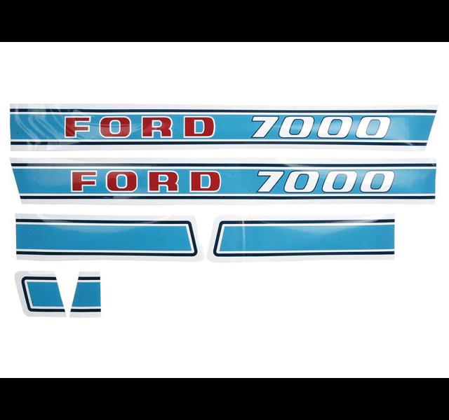 Bonnet decalset Ford 7000