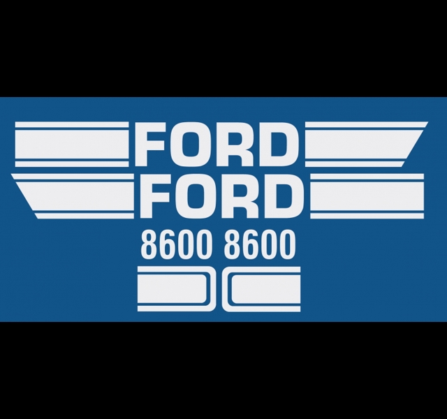 Bonnet decalset Ford 8600