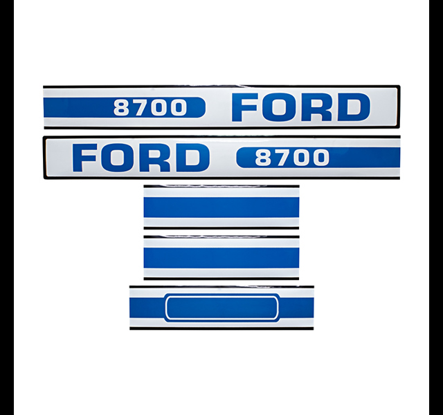 Bonnet decalset Ford 8700
