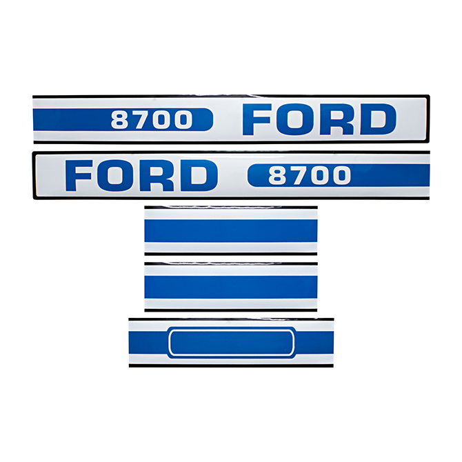 Bonnet decalset Ford 8700