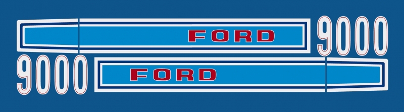 Bonnet decalset Ford 9000