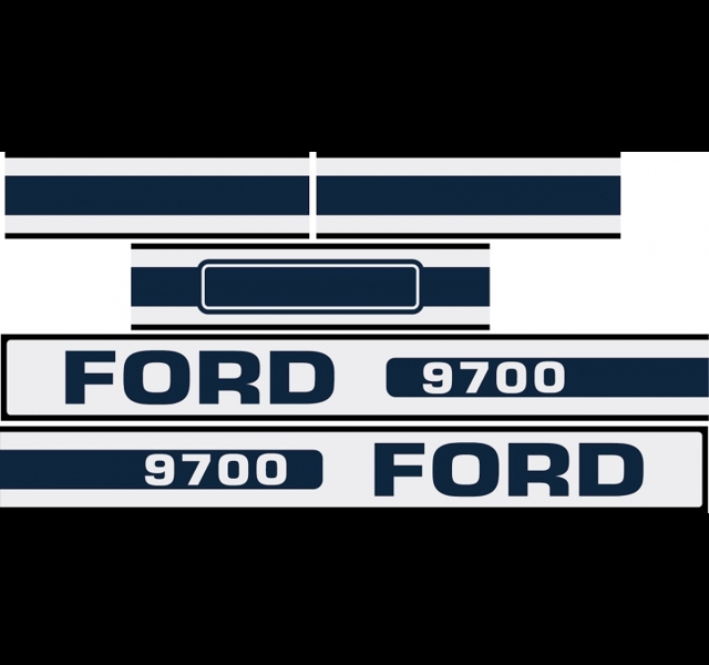 Motorkap stikkerset Ford 9700
