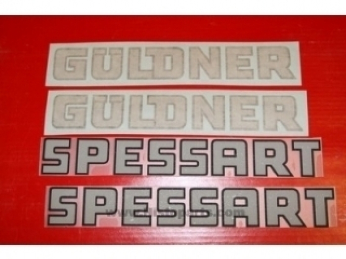 Bonnet decal set Güldner Spessart