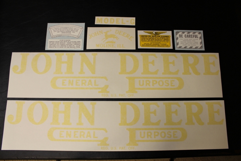 Decalset John Deere G (1938-39)