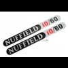 Bonnet decalset Nuffield 10/60