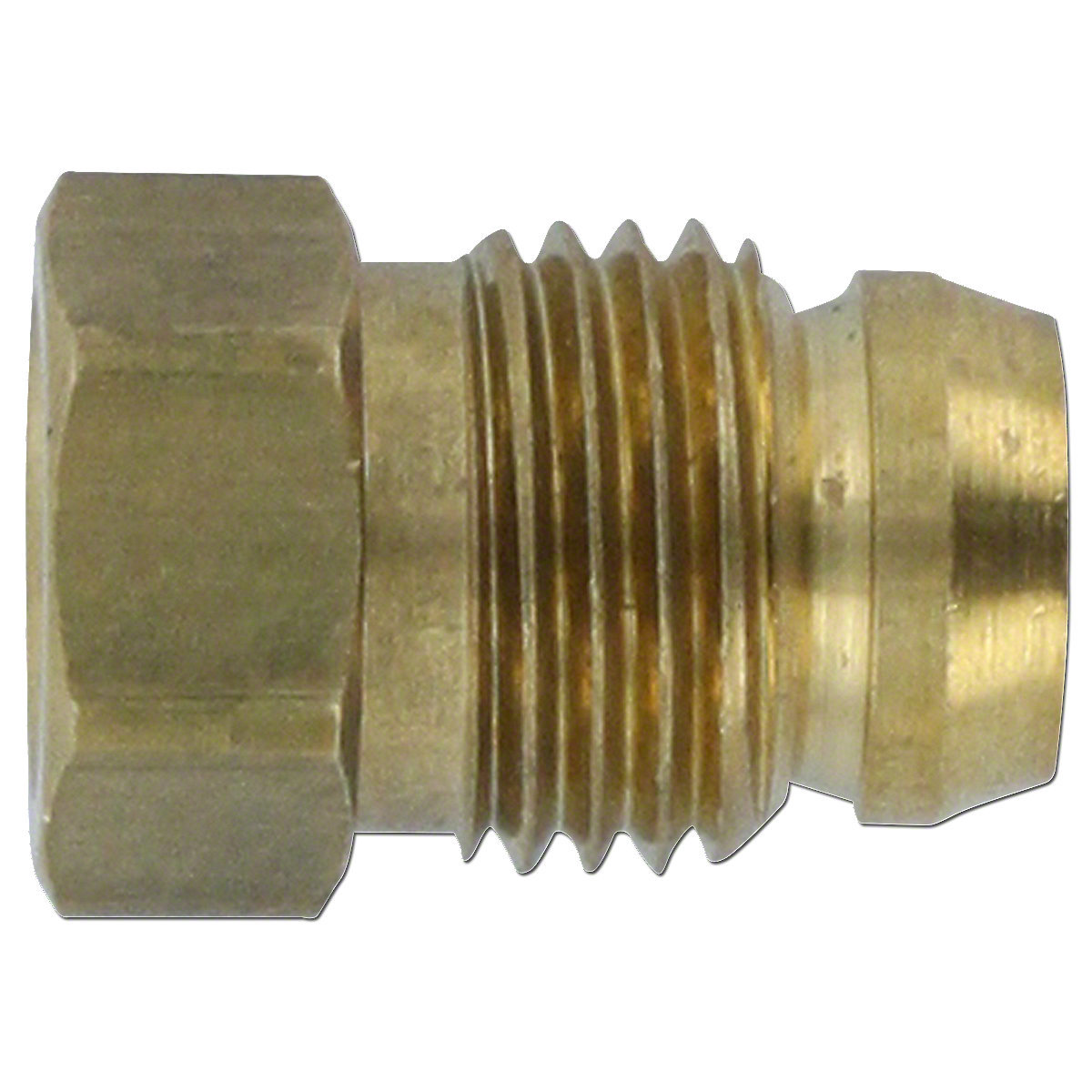 Nippel met knelring en draad 7.9 mm leiding
