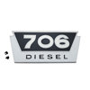 Bonnet side emblem "706 Diesel"