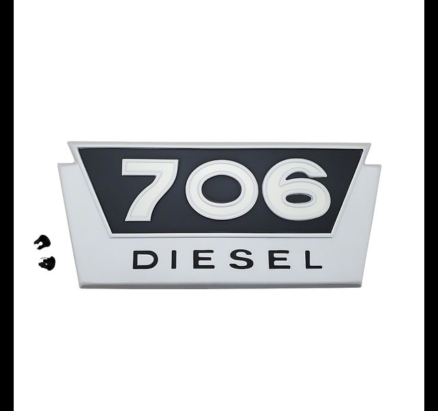 Bonnet side emblem "706 Diesel"
