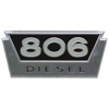 International 806 diesel embleem