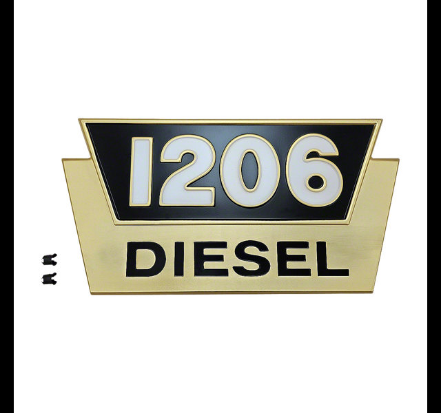 Bonnet side emblem "1206 Diesel"