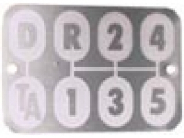 Transmission shift pattern plate IHC 504 & 514 etc