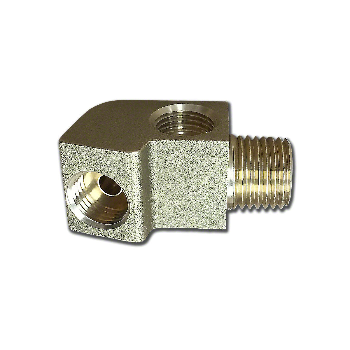 Oil gauge elbow line to block, Ford 8N