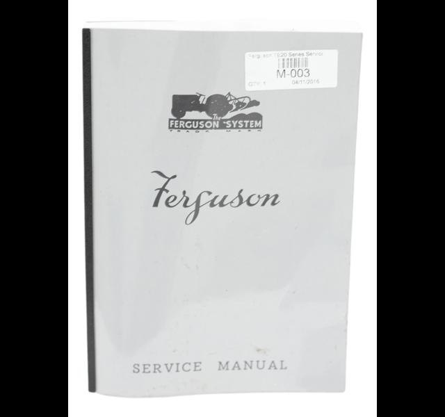 Ferguson TE serie werkplaatsboek. engelstalig
