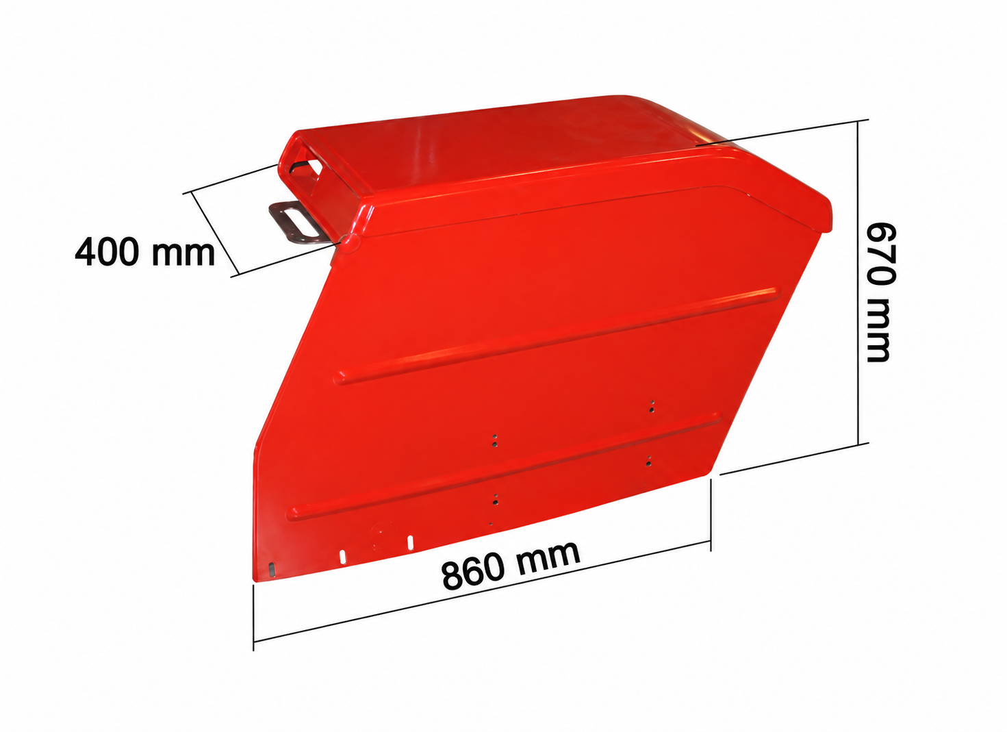Pair of fenders, Massey Ferguson 230 - 390 in detail