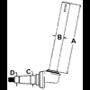 Front axle spindle, RH. Farmall 1206 - 856 Histoparts