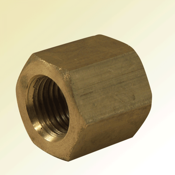 Manifold brass nut, 3/8" UNF