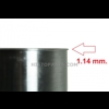 productphoto of Chrome finished liner, with 1.14 mm lip at top.
