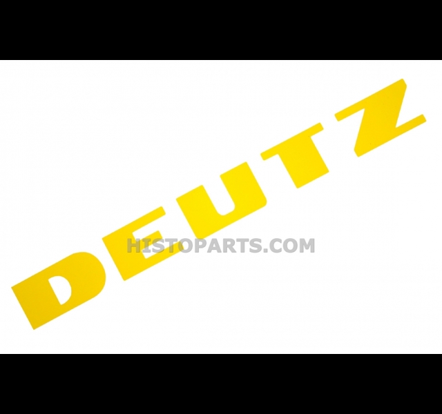 DEUTZ, yellow decal, 240 x 26mm