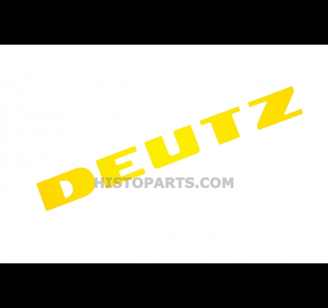 DEUTZ, yellow decal, 182 x 20 mm