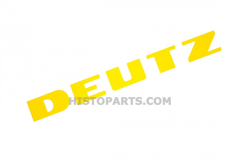 DEUTZ, yellow decal, 182 x 20 mm