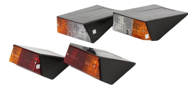 Deutz side and rear light set. 4 pc. set.