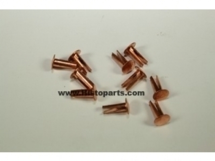 Split pin set 12 pc. for bonnet rubber or tape Histoparts