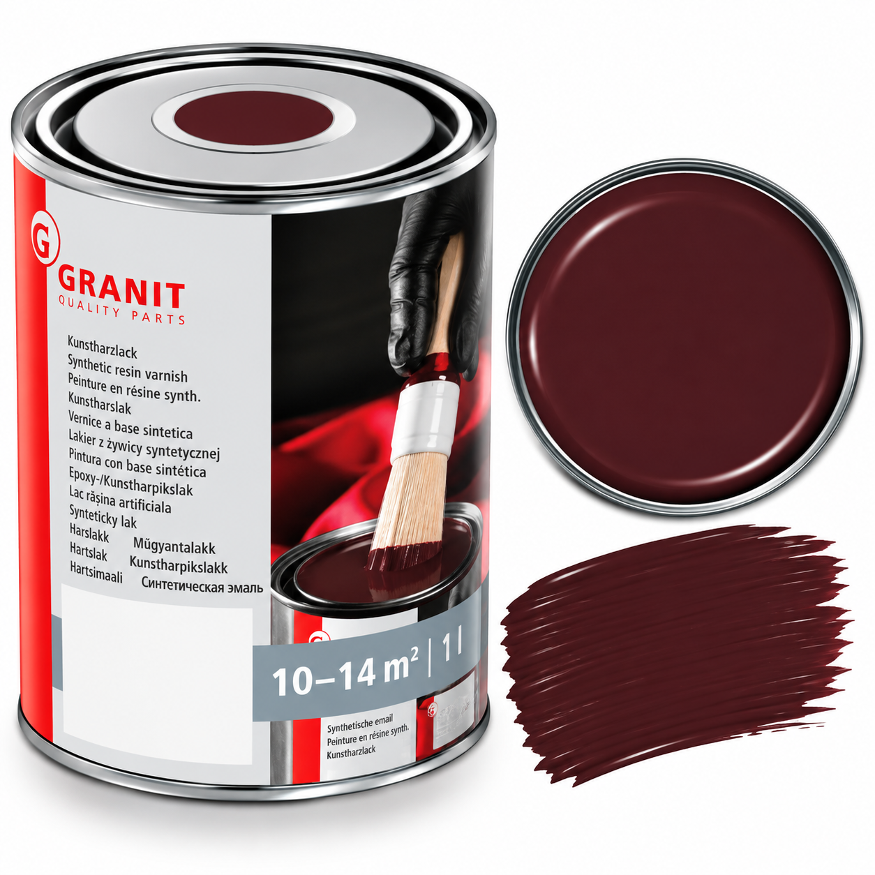 RAL 3007 Black-red 1 Liter
