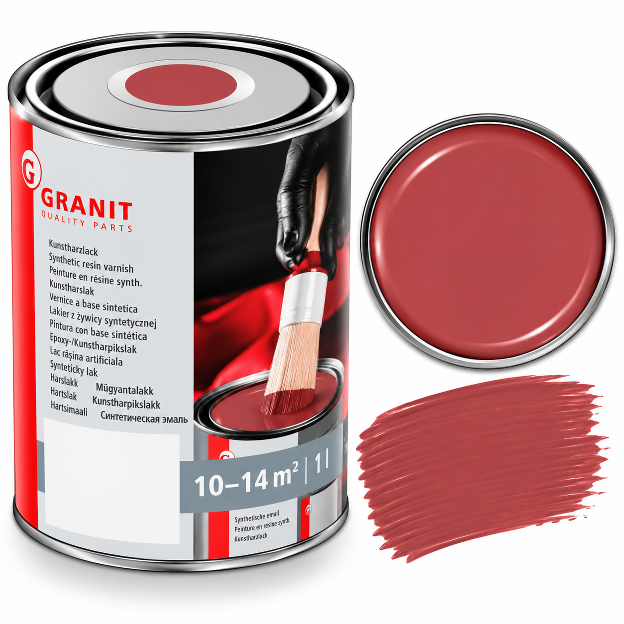 RAL 3018, Aarbeien-rood. 1 Ltr
