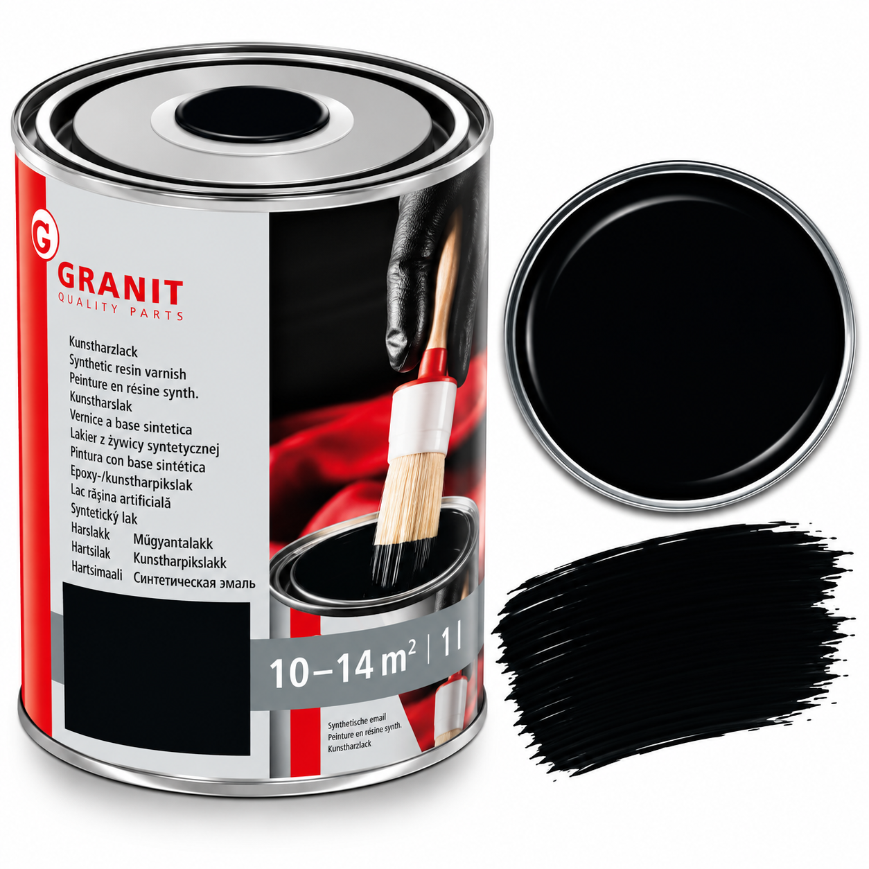 RAL 9017, Traffic-black. 1 Ltr